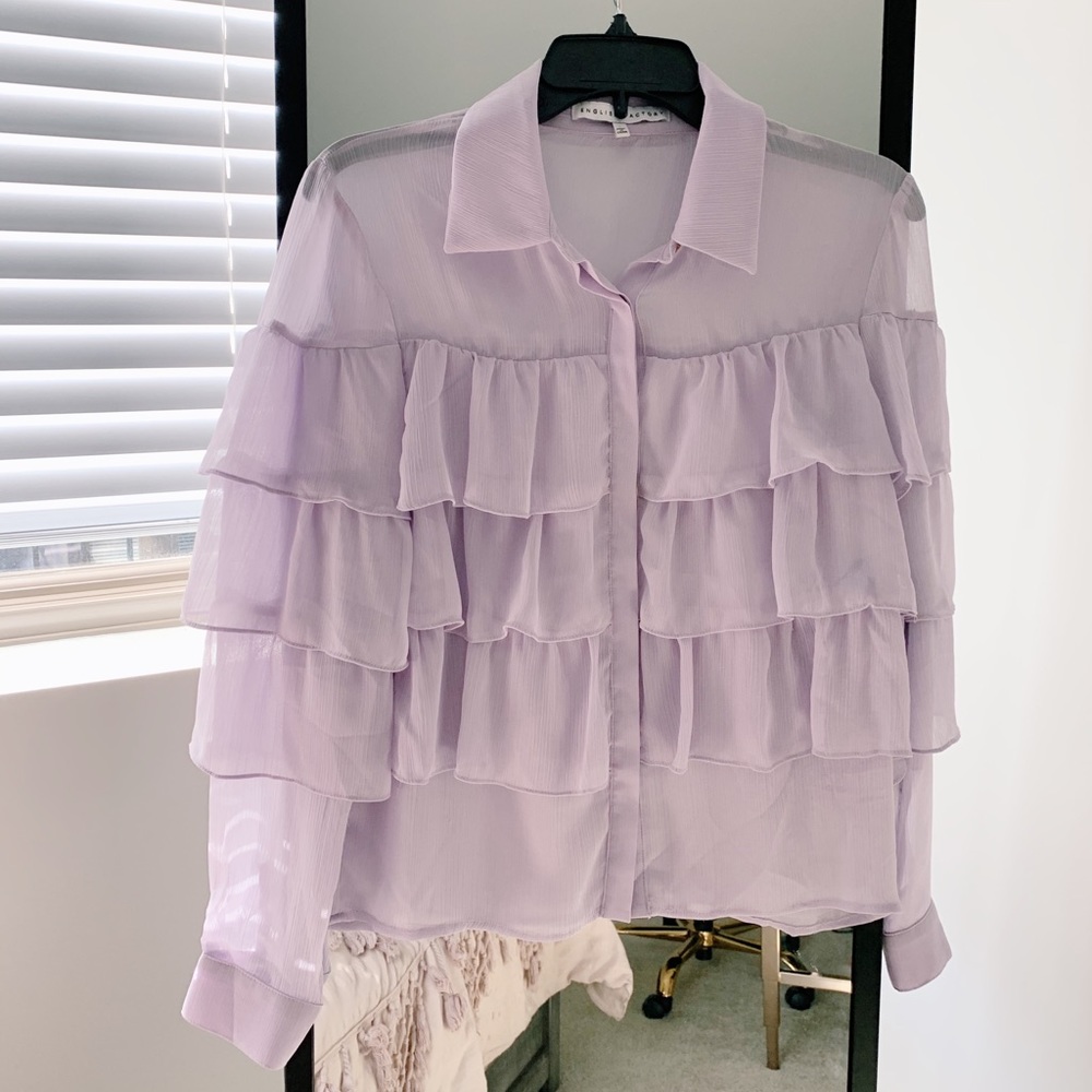 ENGLISH FACTORY Ruffled Blouse - Picture 3 of 5